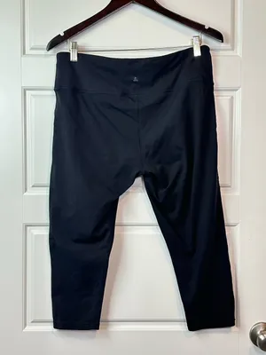 PrAna Transform High Waisted Chakara Yoga Performance Capris Black Size XL thumbnail 4