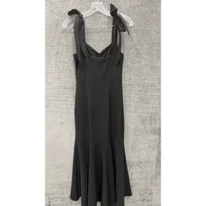 Show‎ Me Your Mumu Gown Womens Small Black Barcelona Ruffle Formal High Low Tie thumbnail 6