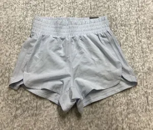 Adidas Pacer Woven High‎ Rise Training Shorts Halo Blue Womens XS 3" Inseam NWT thumbnail 1