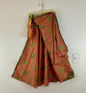 Reversible Maxi Wrap Skirt BINS104 Multiple thumbnail 2