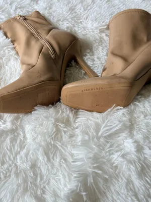 Gianni Bini Tan Leather Boots thumbnail 4