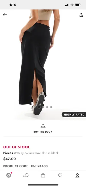ASOS midi skirt thumbnail 2