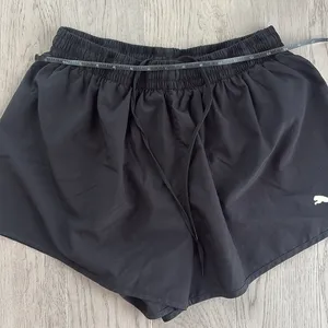 Puma Black Shorts Drawstring Waist Size XL thumbnail 4
