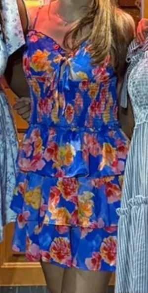 Blue Hawaiian dress thumbnail 2