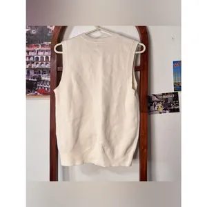 Aritzia TNA Moore Knit Ivory Vest thumbnail 5