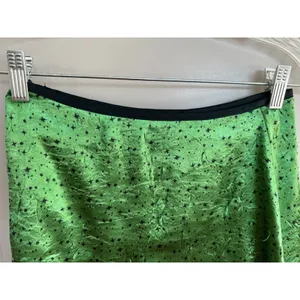 Urban Outfitters Neon Green Festival Wrap Mini Tie Skirt Women's Sz S thumbnail 4