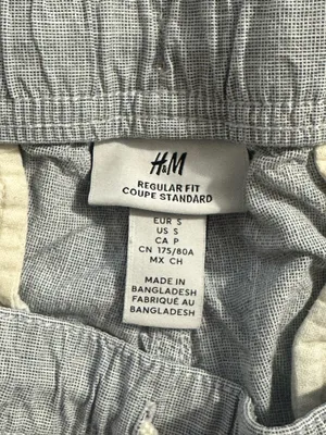 H&M Light Gray Drawstring Cotton-Blend Athletic Shorts thumbnail 3