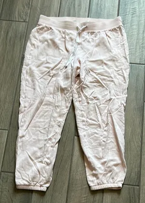 Calvin Klein Pink Sweatpants Relaxed Fit Elastic Cuffs thumbnail 1