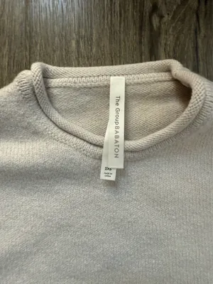 Aritzia Babaton Cream Crewneck Wool Sweater thumbnail 2