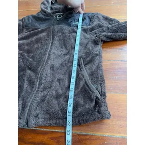 The North Face Osito Hooded Fleece Jacket Womens Small Brown Plush Full Zip thumbnail 9