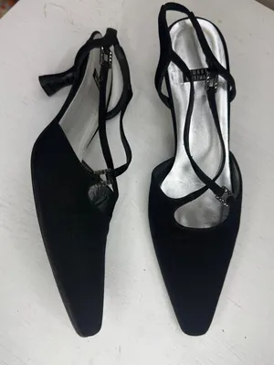 Vintage Stuart Weitzman Slingback Kitten Heels Shoes Sz 7.5 thumbnail 3