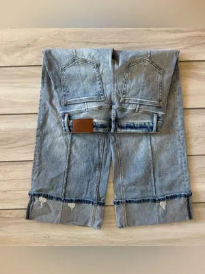 Hidden Noir Mid Rise Wide Leg Jeans Blue Size 26 NWT thumbnail 6