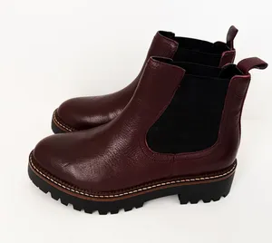 Caslon Miller Water Resistant Chelsea Boots in Burgundy Leather Size 5.5 NWOB thumbnail 1