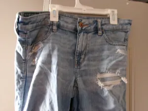 American Eagle Outfitters next level stretch jegging jeans in blue size 8. thumbnail 2