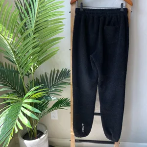 ECHT Black Sherpa Track Joggers thumbnail 4