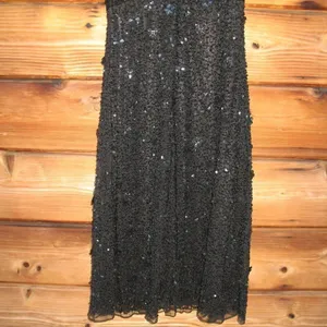 Mac Duggal 4988 Womens Pearl Embellished Drop Shoulder Dress thumbnail 8