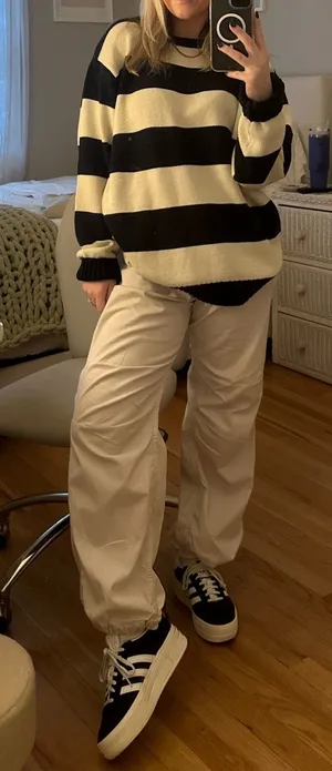 Garage jogger white pants thumbnail 1