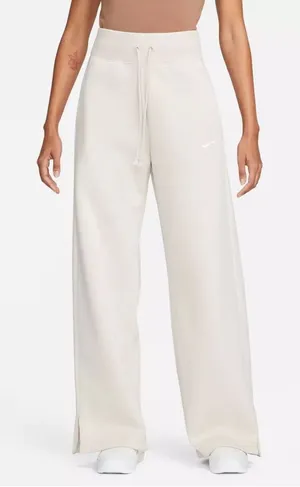 Nike Phoenix Fleece High Waisted‎ Wide-Leg Pants Sz XL Light Orewood Brown/ Sail thumbnail 1