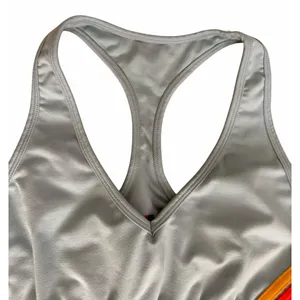 Aviator Nation 5 Stripe 4" High Rise Biker Shorts & Sports Bra Mist Women's Sm thumbnail 6