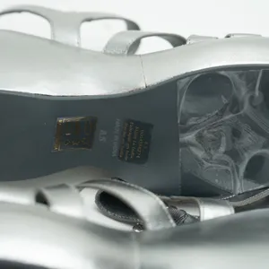 Free‎ People. Brooklyn Ankle Strap Silver Metallic Platform Sandal. 8.5 thumbnail 7