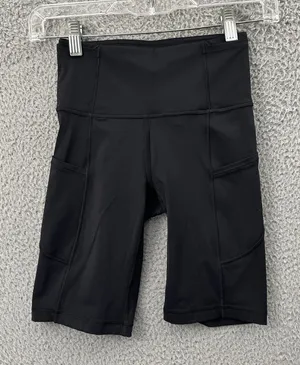 Lululemon Fast Free Shorts 8" Non‎ Reflective Black Athletic Biker Women's 2 thumbnail 1