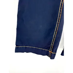 True Religion Joey Navy Blue Big T Stitch Low Rise‎ Flare Pants 26 Made in USA thumbnail 5