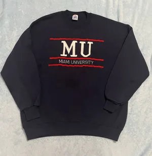 Jerzees Miami University Crewneck Sweatshirt thumbnail 1