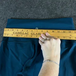 Lululemon Wunder Under High Rise Leggings Teal Dark Green Size 8 Activewear thumbnail 4