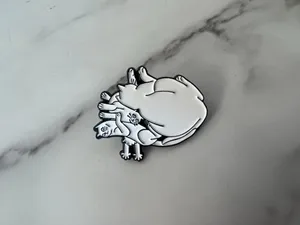 CATS ARE MY HEART Meow Enamel Lapel Pin NEW thumbnail 3