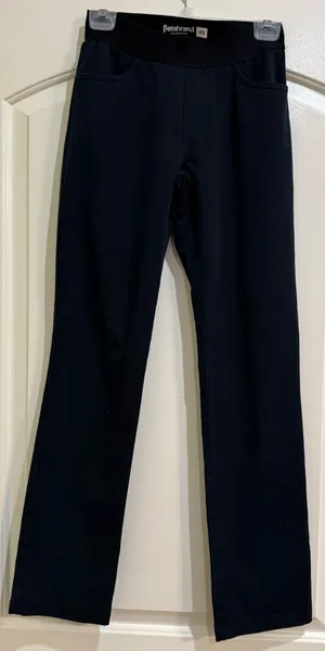 Betabrand Straight Yoga Leg Pants in Black thumbnail 1