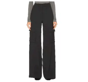 House of Harlow black linen cargo pants thumbnail 8