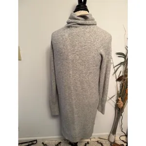 J.Crew‎ Womens Heather Gray Merino Alpaca Blend Turtleneck Sweater Dress thumbnail 4