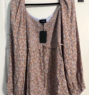 NWT hayson 3x Floral Print Blouse Orange Size undefined thumbnail 1