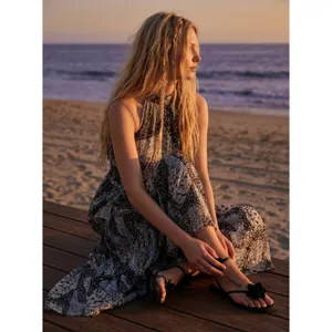 Anthropologie The Somerset Chiffon Maxi Dress in Black Floral Size XL NWT thumbnail 7