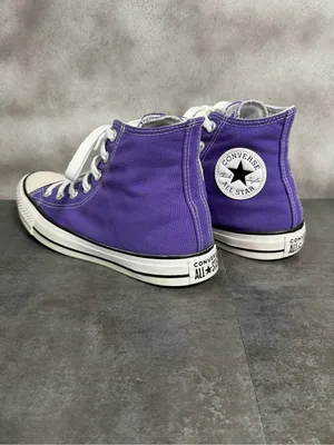 Converse All Star Hi Top Women's Purple Sneakers Size 8 thumbnail 8
