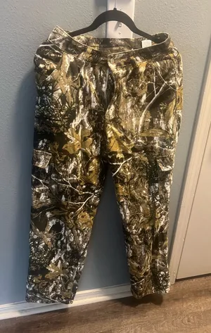 Kids Camo Cargo Pants - Green/Tan/White thumbnail 1