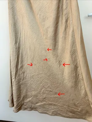Six Stories One Shoulder Satin Bridesmaid Dress in Champagne US Size 10 thumbnail 7