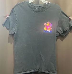 HUF Black T-Shirt with Graphic Design, Size S thumbnail 1