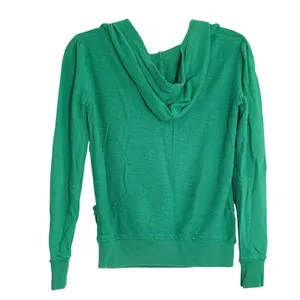BKE Women's Size Small Green Raw Edge Slub Knit Hoodie Sweatshirt Casual Lounge thumbnail 5