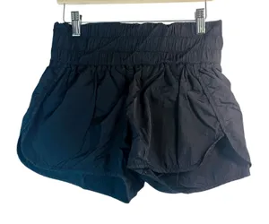 Revival‎ Black High Waist Athletic Shorts Women's Small Lightweight Nylon thumbnail 1