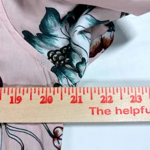 Lauren Ralph Lauren Floral Button Down Shirt Pink Green Long Sleeve Pockets Sz L thumbnail 4