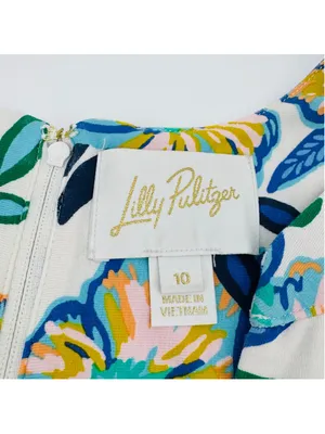 Lilly Pulitzer Wexlee Dress Size 10 in Golden Hour Glam thumbnail 4