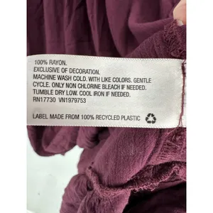 Knox Rose Midi Dress Size 2X Burgundy‎ Embroidery Boho Peasant Fall Cottagecore thumbnail 7