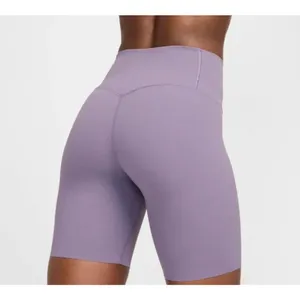 Nike Zenvy High Waisted Biker Shorts XS Purple NWT‎ Dri-FIT Yoga Activewear thumbnail 4