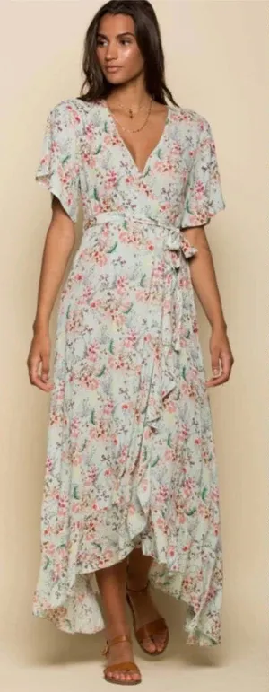 RAGA Secret Escape Floral Faux Wrap‎ Maxi Dress thumbnail 1