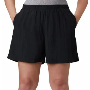 Abercrombie & Fitch M Linen-Blend Pull-On Shorts Black 3.5" inseam lightweight thumbnail 1