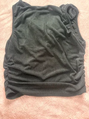 Shein Black Cowl Neck Top thumbnail 2
