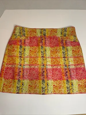 Attyre Ladies Skort Sz. 12 Tennis Golf Pickleball Stretch Pull On Plaid 90s thumbnail 8
