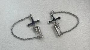 Cross Stud Earrings for Men Women Streetwear Punk Hip Hop Unisex Style thumbnail 2