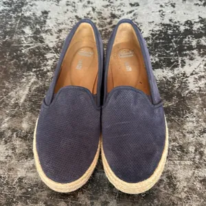 Clarks Blue Leather Espadrille Slip On Shoes Size 10 thumbnail 5